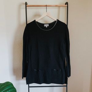 JM Collection Black Sweater